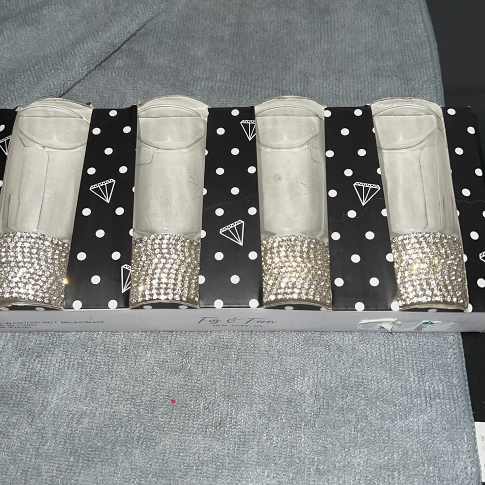 Four shot glasses